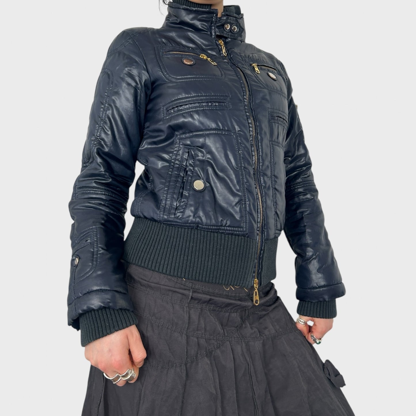 Vintage Navy Bomber Jacket - S