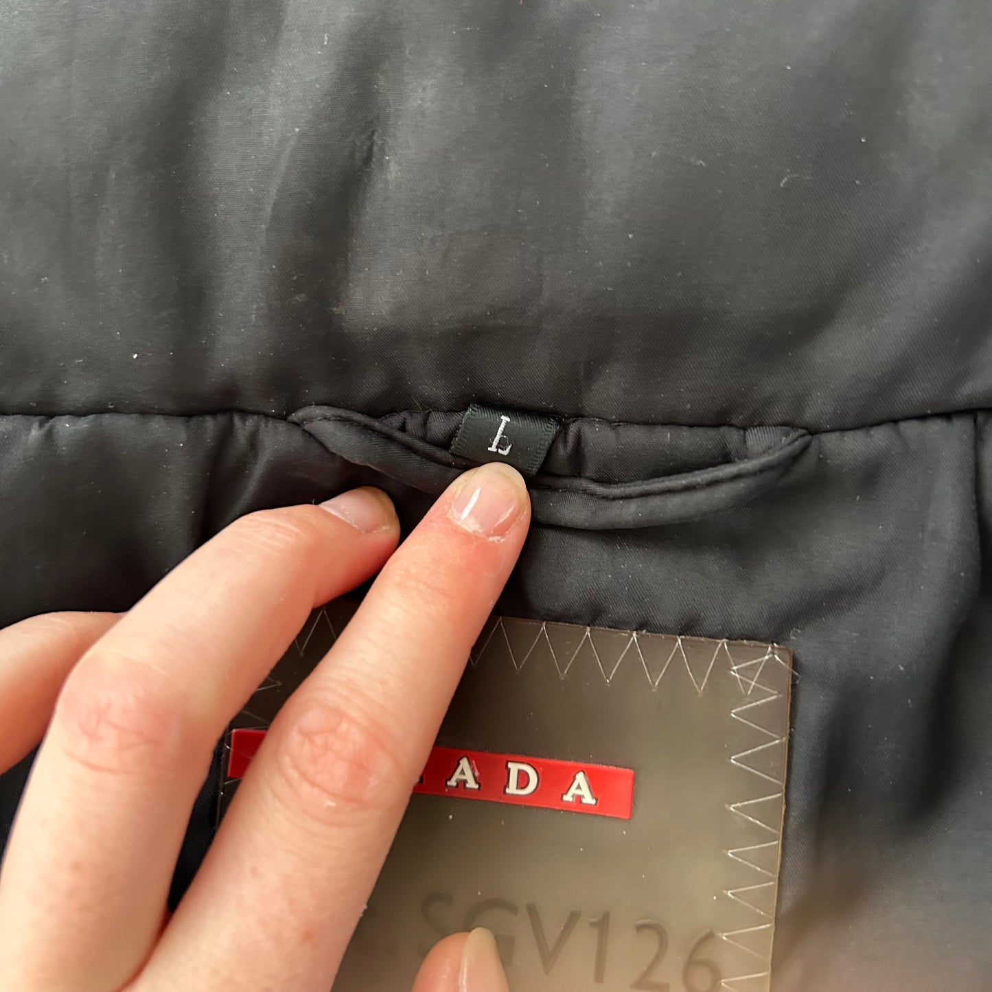 Black Vintage Prada Sport 2005 Technical Zip-Up Jacket