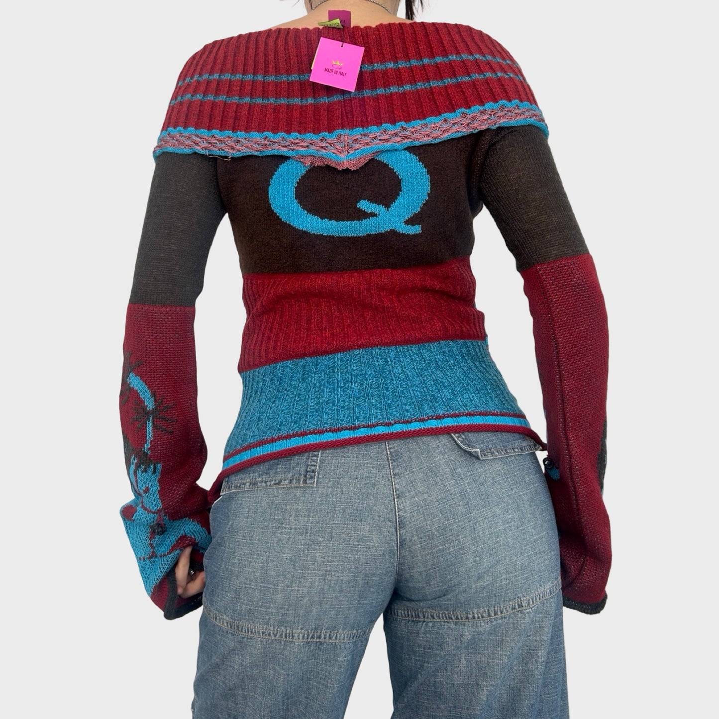 Save The Queen BNWT Graphic Off Shoulder Jumper - S