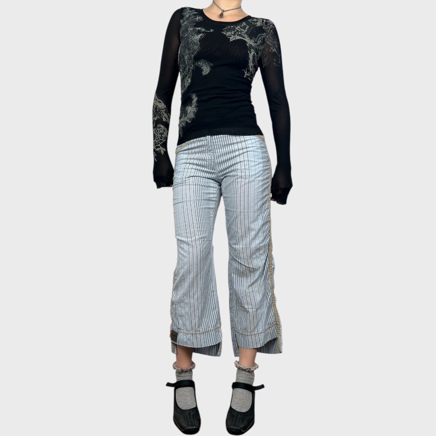 Cop Copine Striped Trousers - S/M