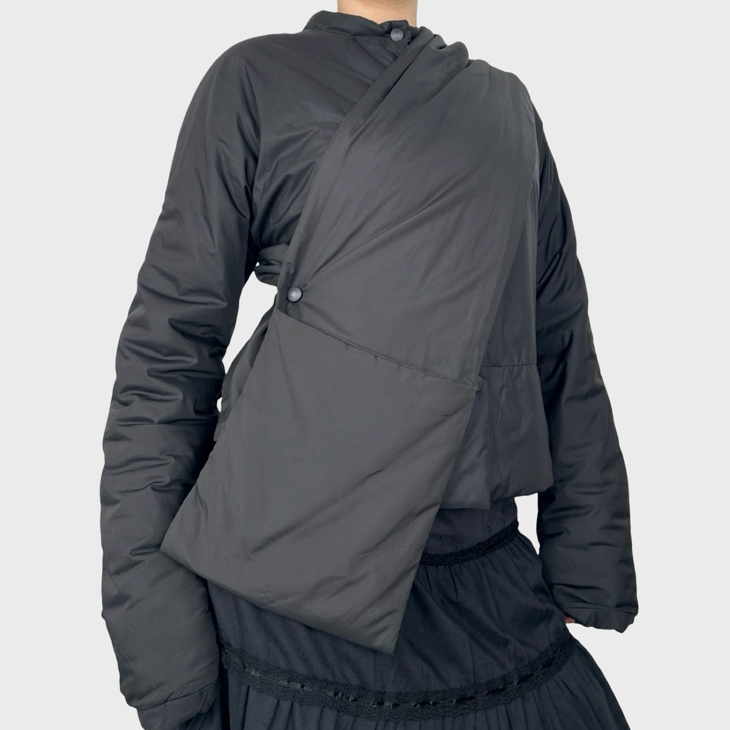 Cop Copine Puffer Jacket with Bag/Scarf Attachment - S/M