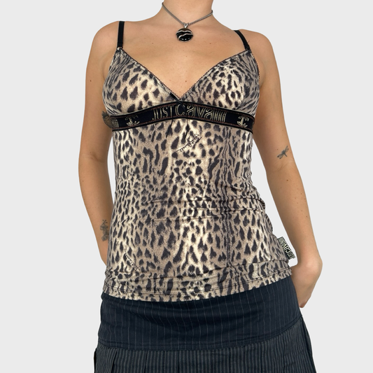 Roberto Cavalli Animal Print Cami Top - S/M