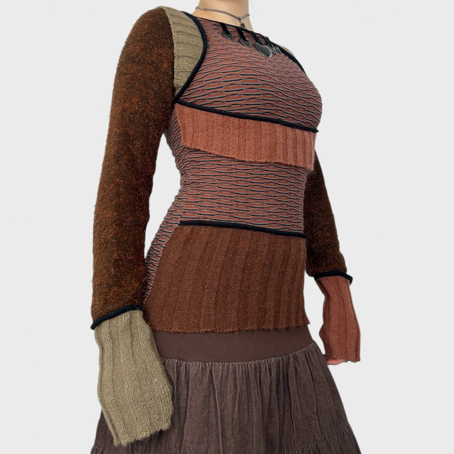 Save The Queen Mixed Material Jumper - M