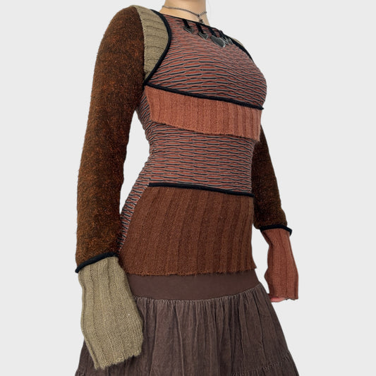 Save The Queen Mixed Material Jumper - M