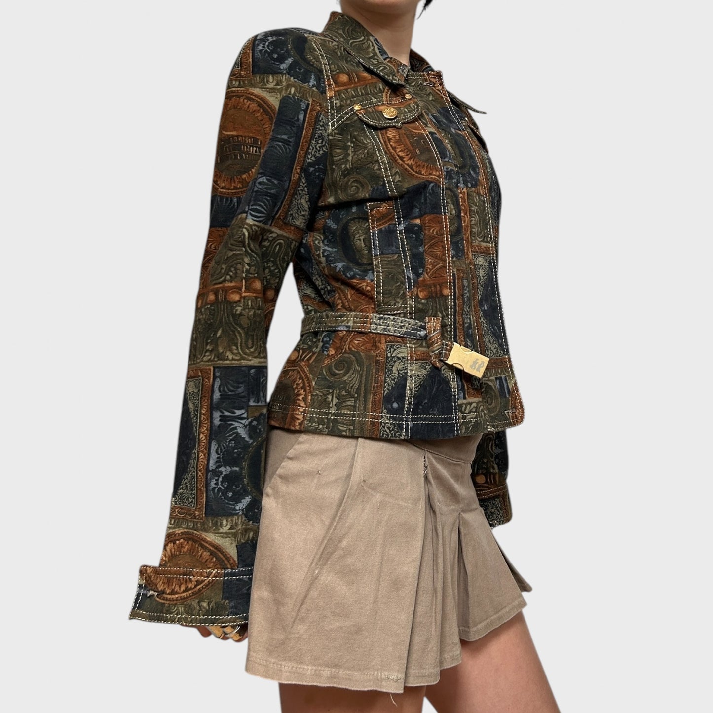 Vintage Graphic Print Jacket