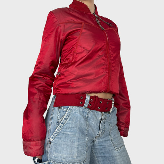 Diesel Red Bomber Jacket - M