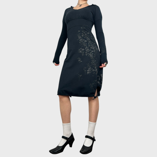 Cop Copine Hooded Midi Dress - S