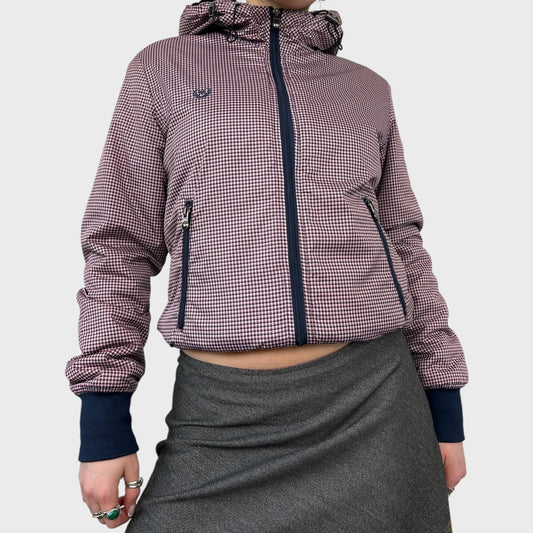 Vintage Checked Bomber Jacket - XS/S