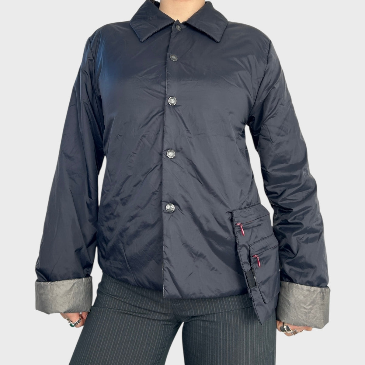 Cop Copine Puffer with Bag Pocket Detail - S