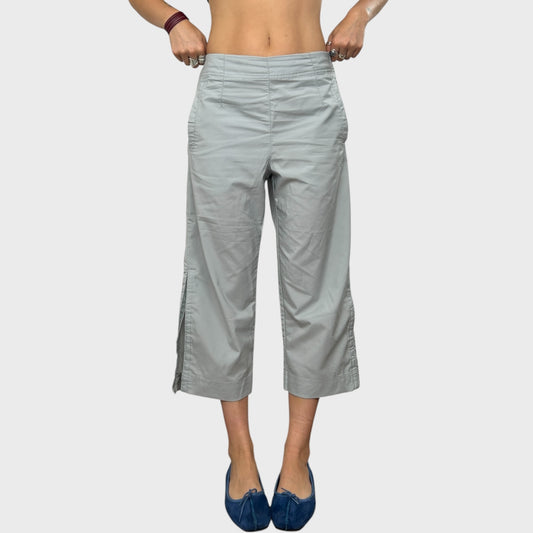 Blue Grey Adidas Sporty Capris - M