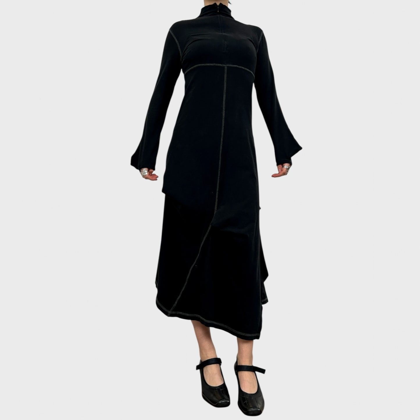 Cop Copine Ruched Archive High Neck Dress - M
