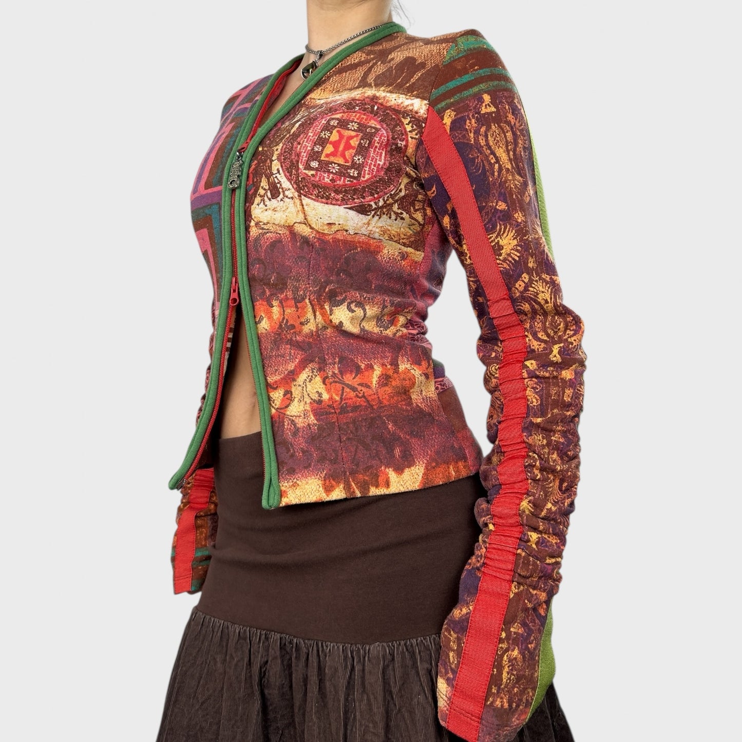 Save the Queen Double Zip Top - S/M