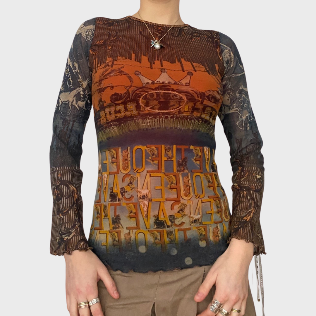 Save the Queen mesh top