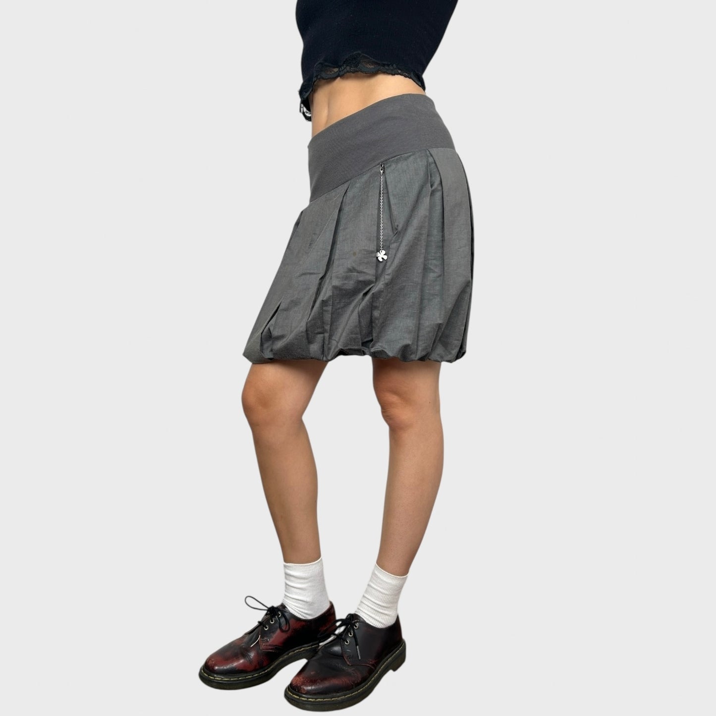 Cop Copine Grey Bubble Skirt - S