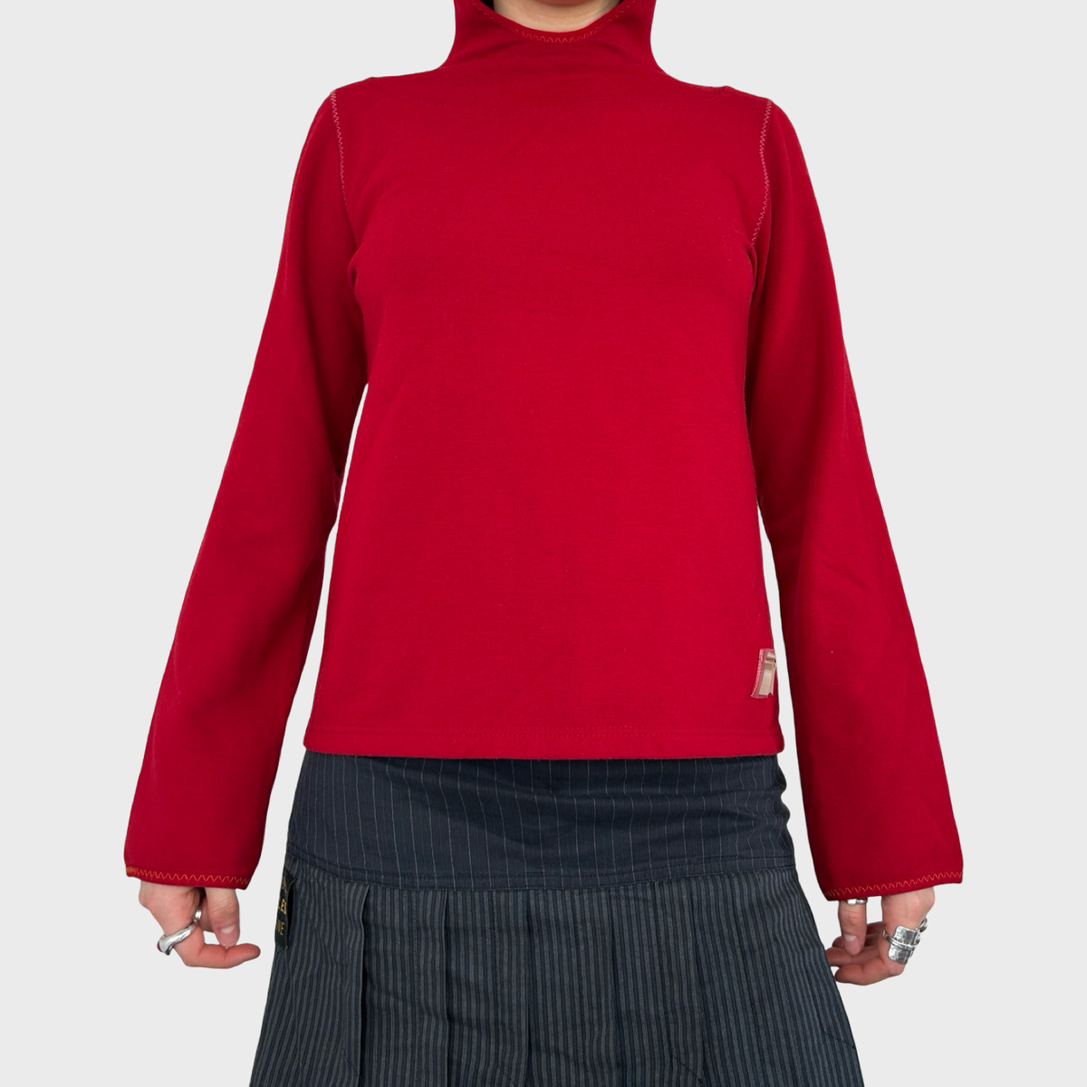 Cop Copine Red Hooded Jumper - S/M