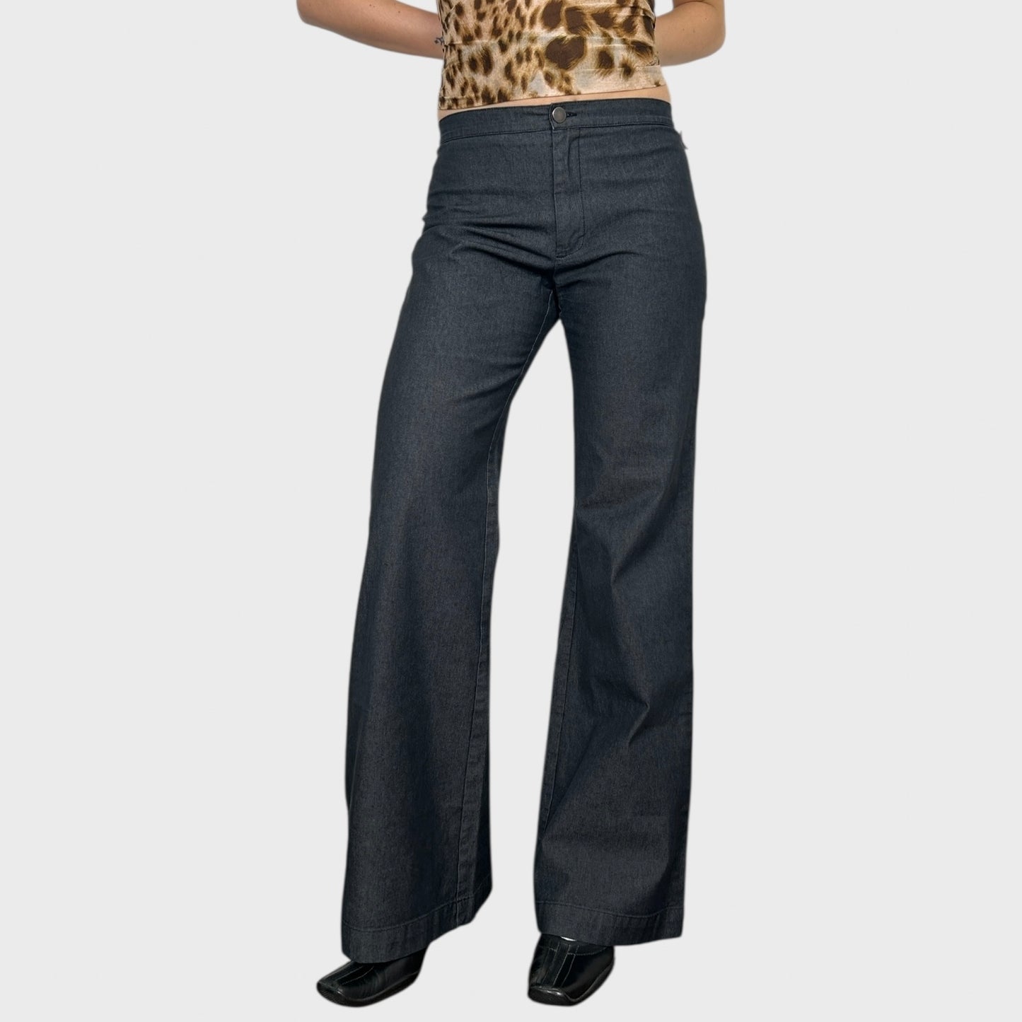 Cop Copine Wide Leg Trousers - M