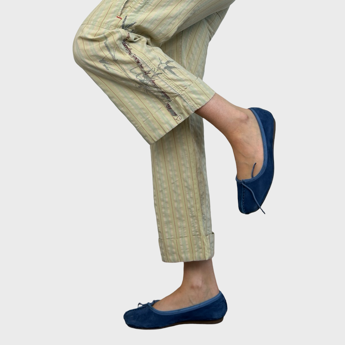 Cop Copine Striped Capri Trousers - XS/S