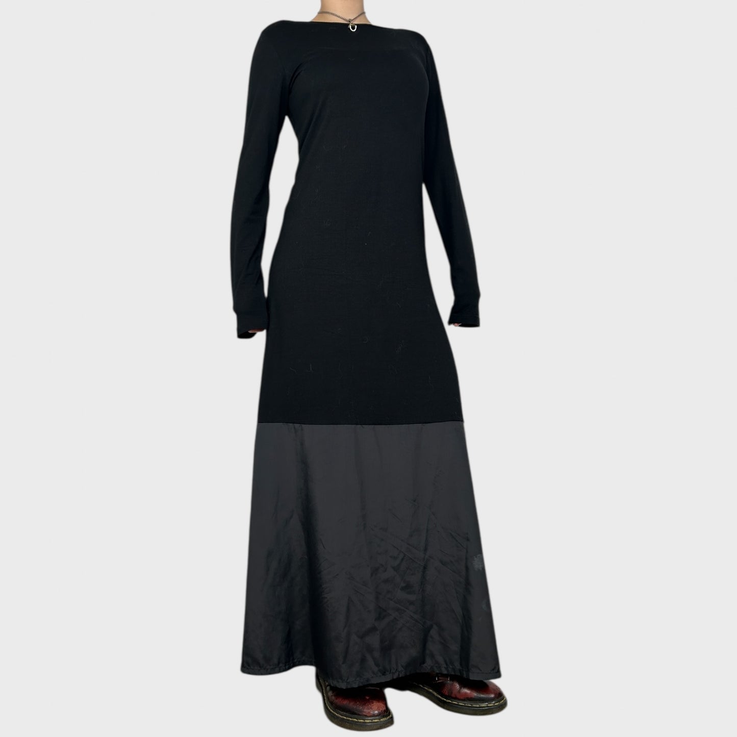 Cop Copine Bi-Material Maxi Dress - M/L