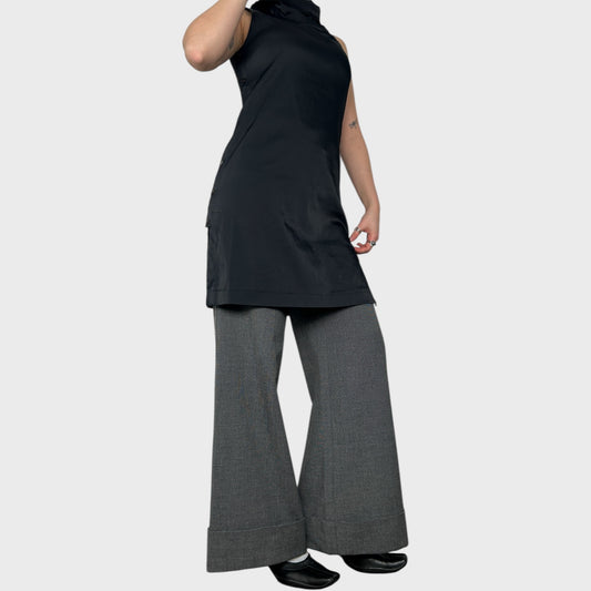 Cop Copine Black Popper High Neck Dress - M