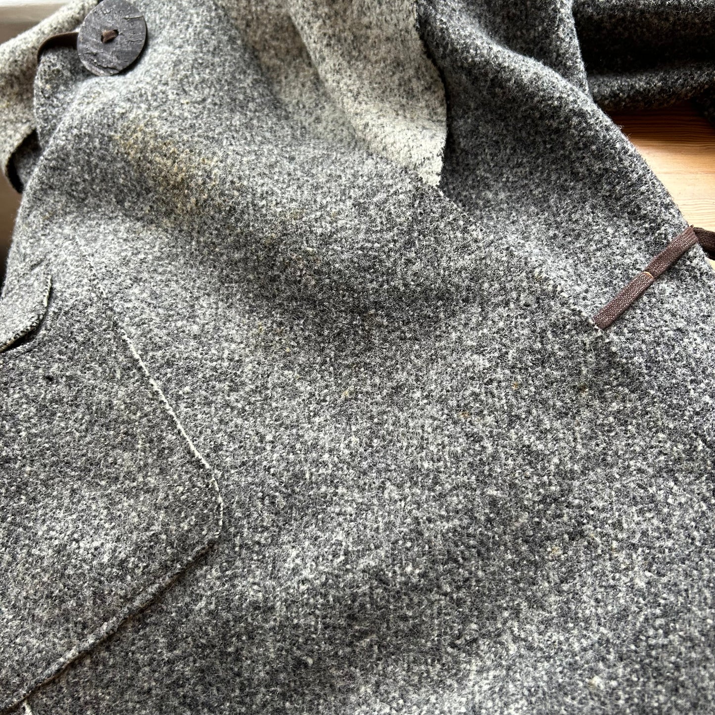 Cop Copine Floor Length Wool Coat - L
