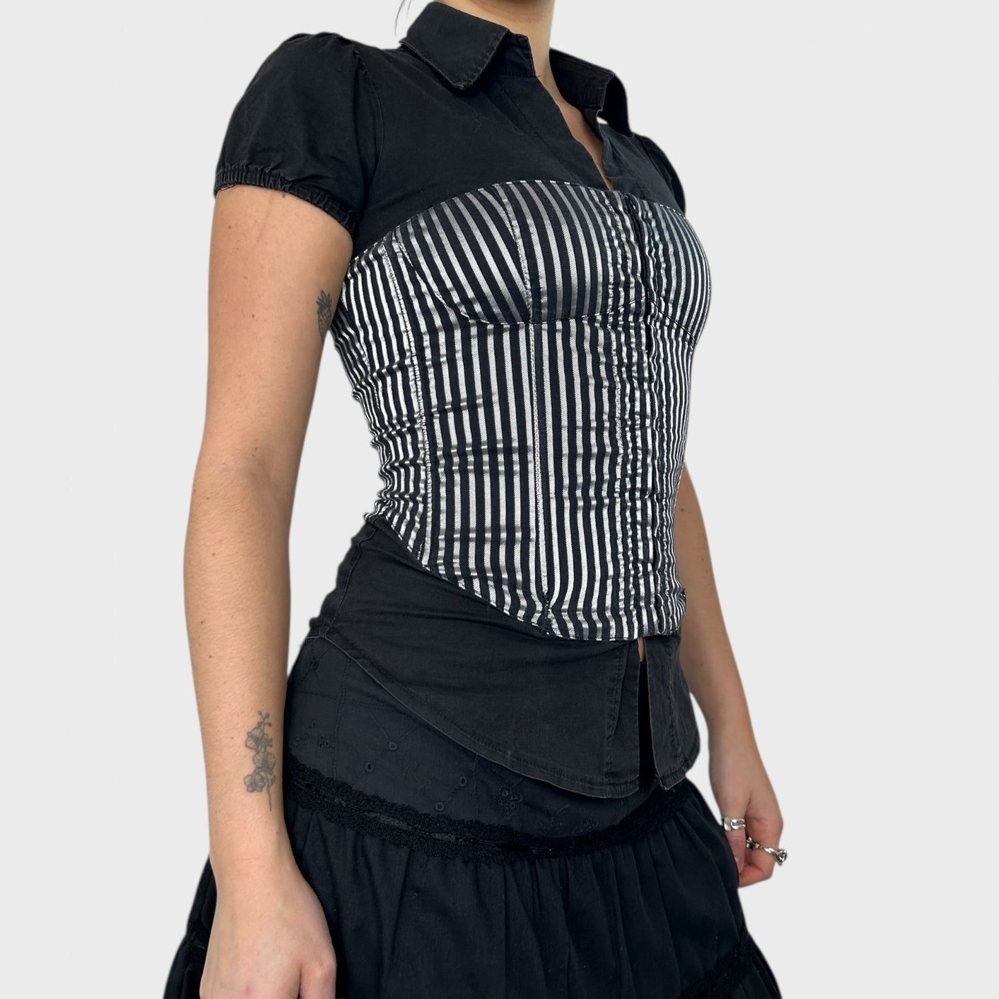 Striped Corset Blouse - XS/S