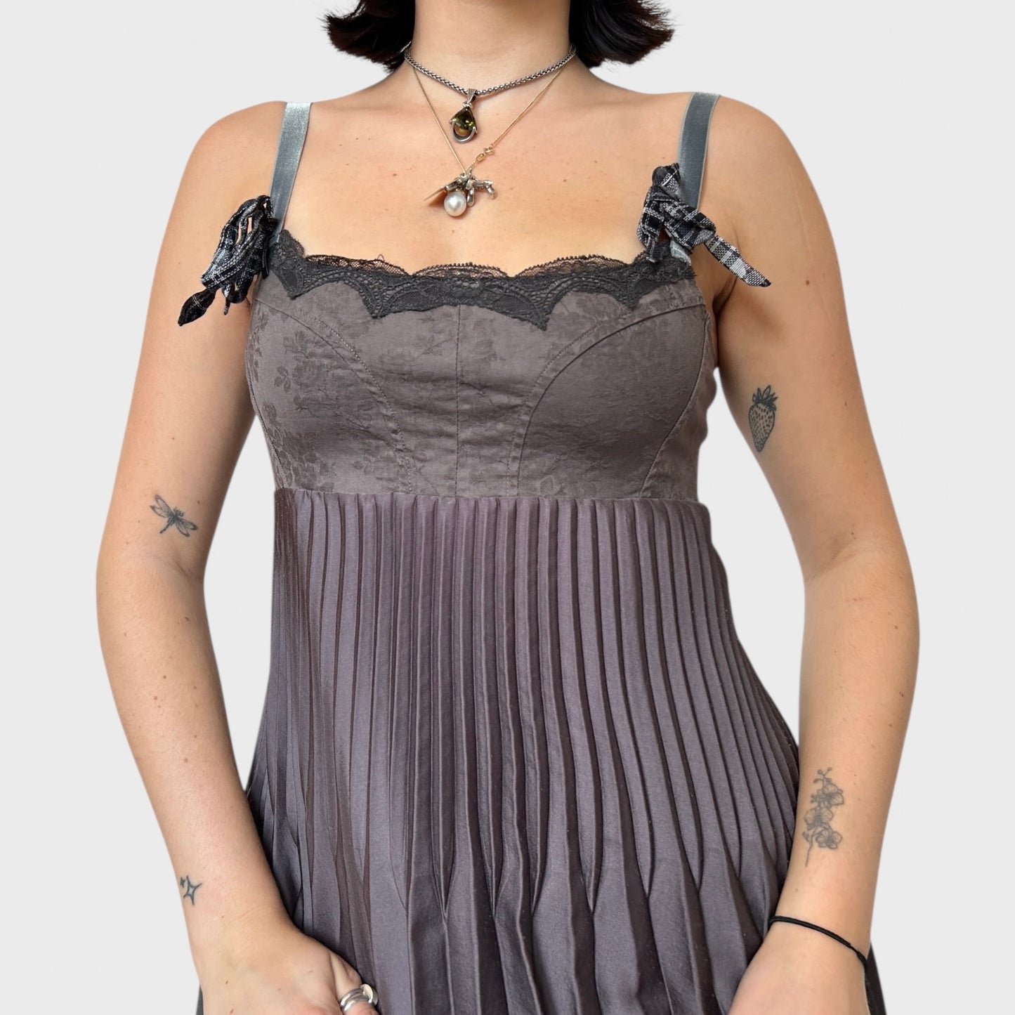 Cop Copine Pleated Mini Dress - L (Faulty)