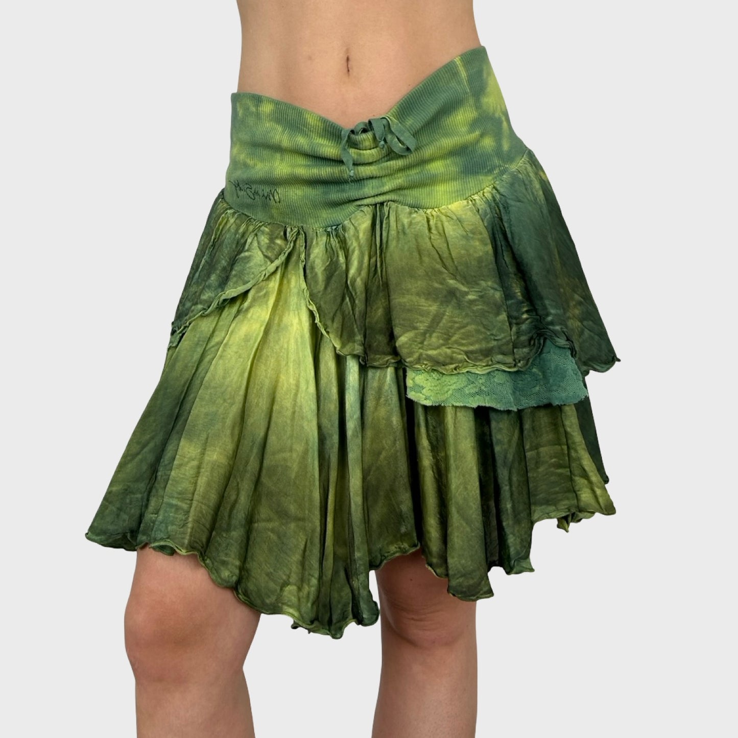 Miss Sixty Green Fairy Layered Skirt - M