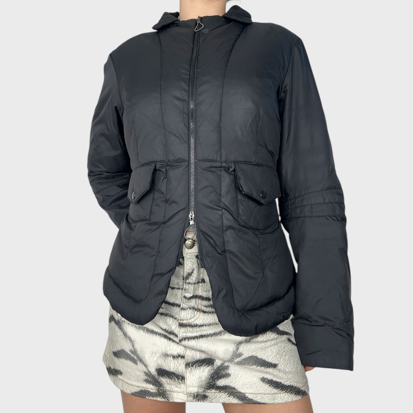 Cop Copine Down Feather Puffer Jacket - L