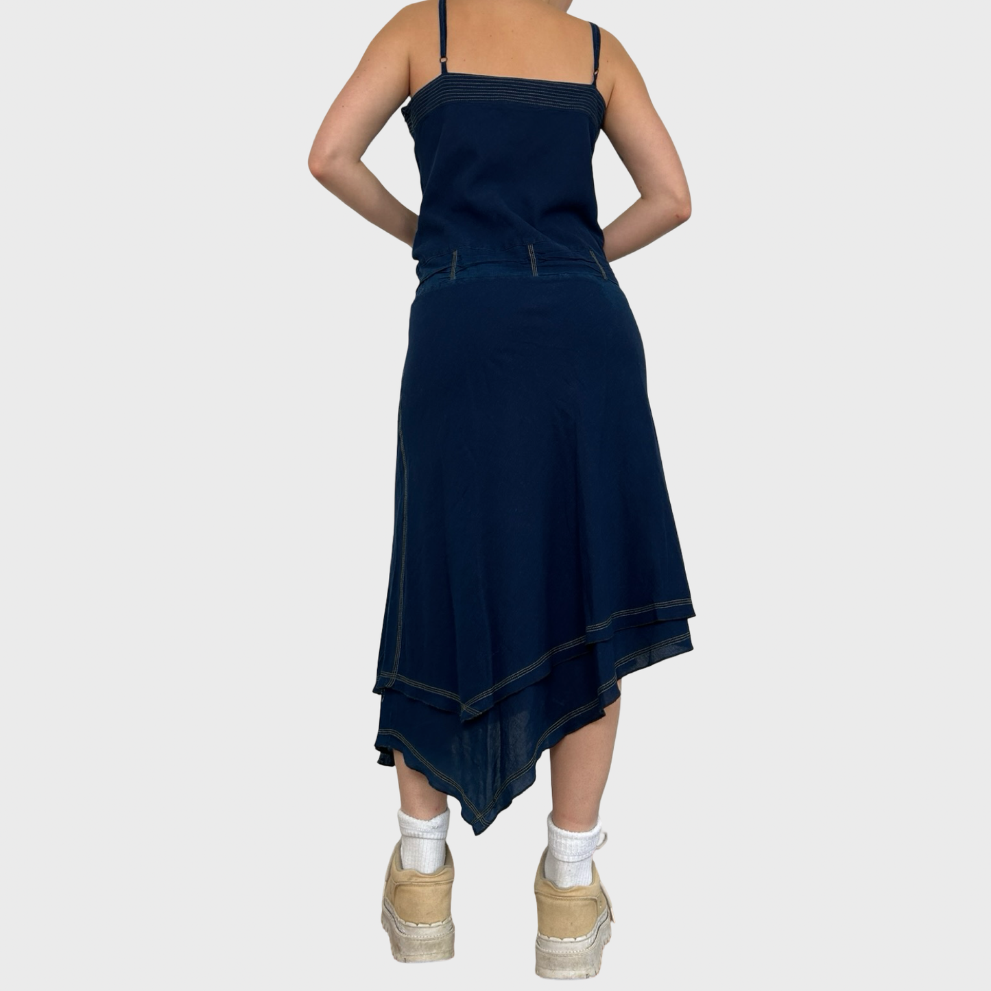 Cop Copine Navy Summer Dress - L