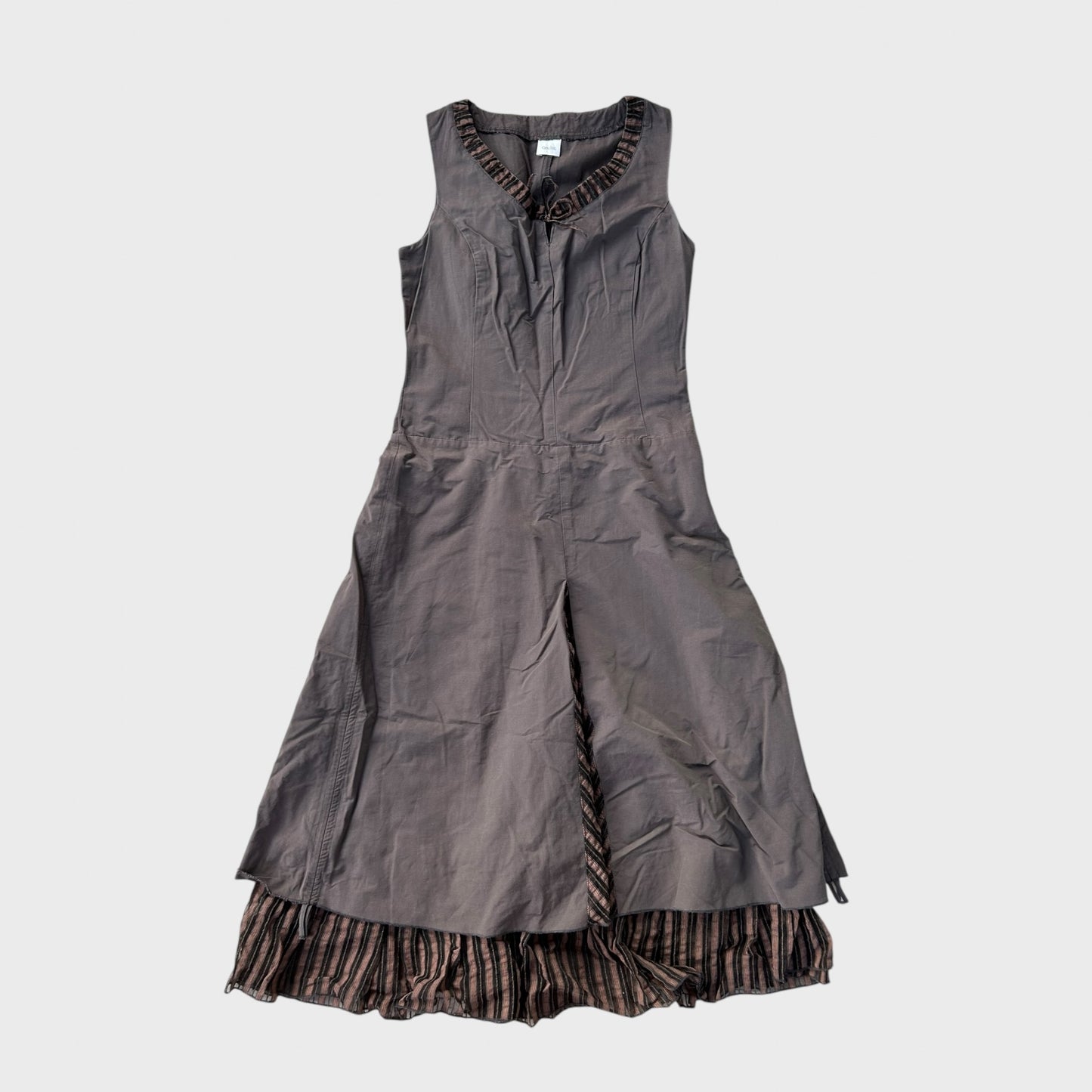 Archival double layered maxi dress