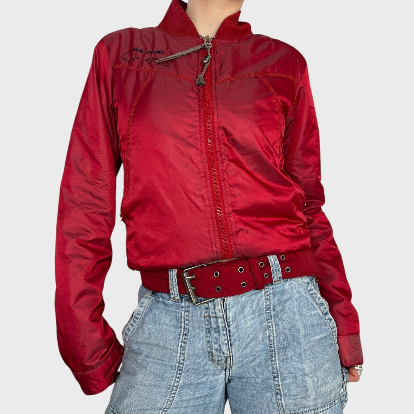 Diesel Red Bomber Jacket - M