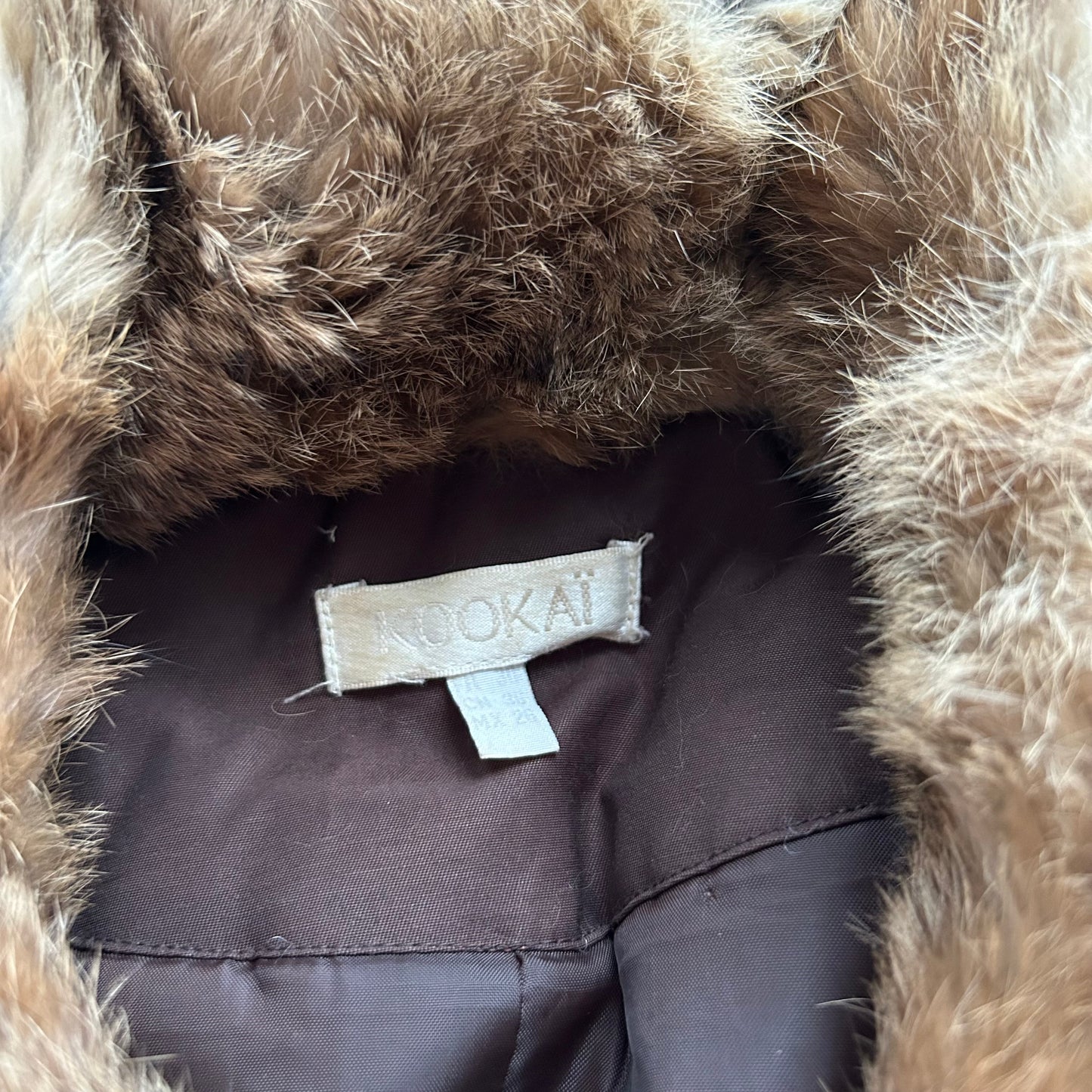 Vintage Kookai Fur Trim Coat - XS