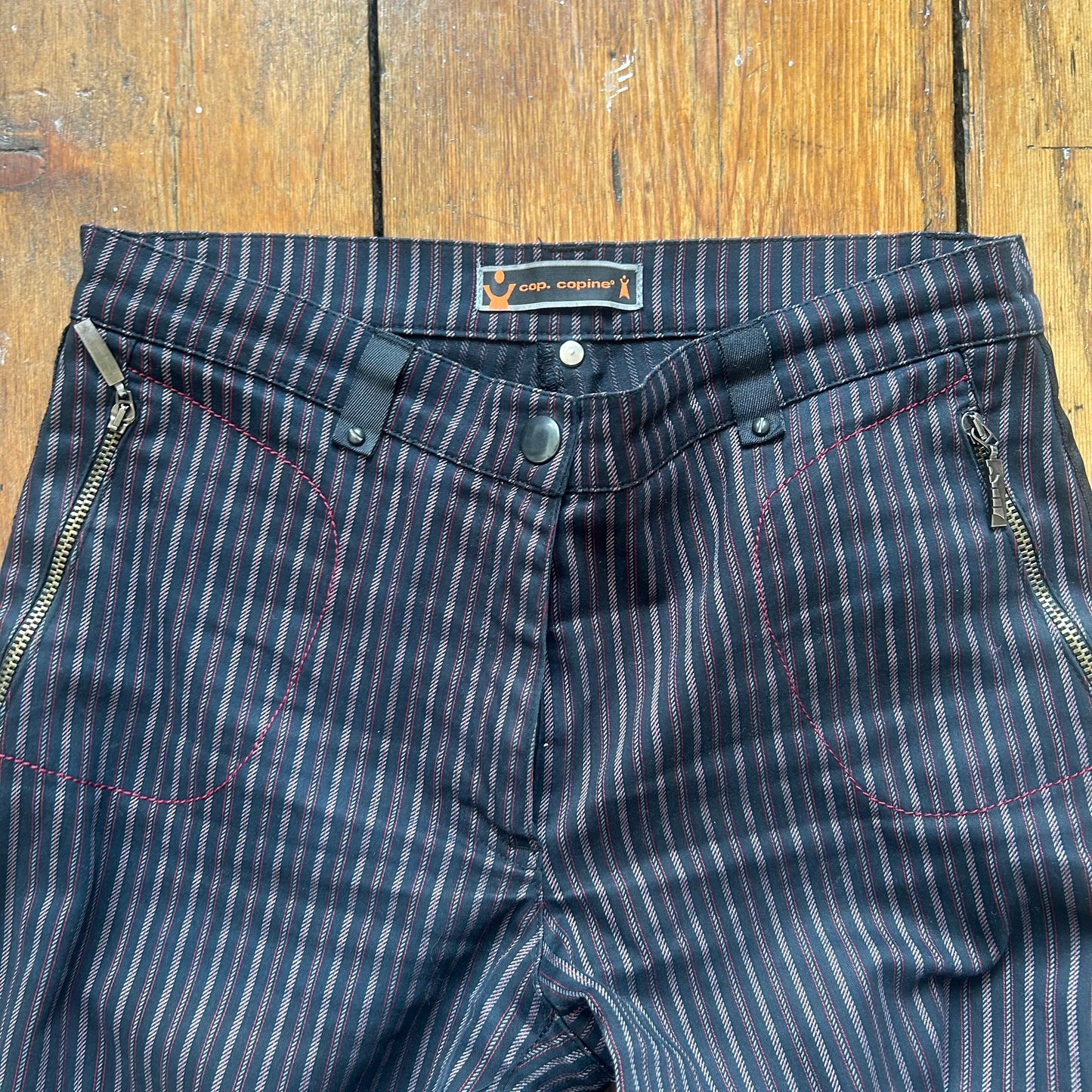 Cop Copine Pinstripe Trousers - Size S
