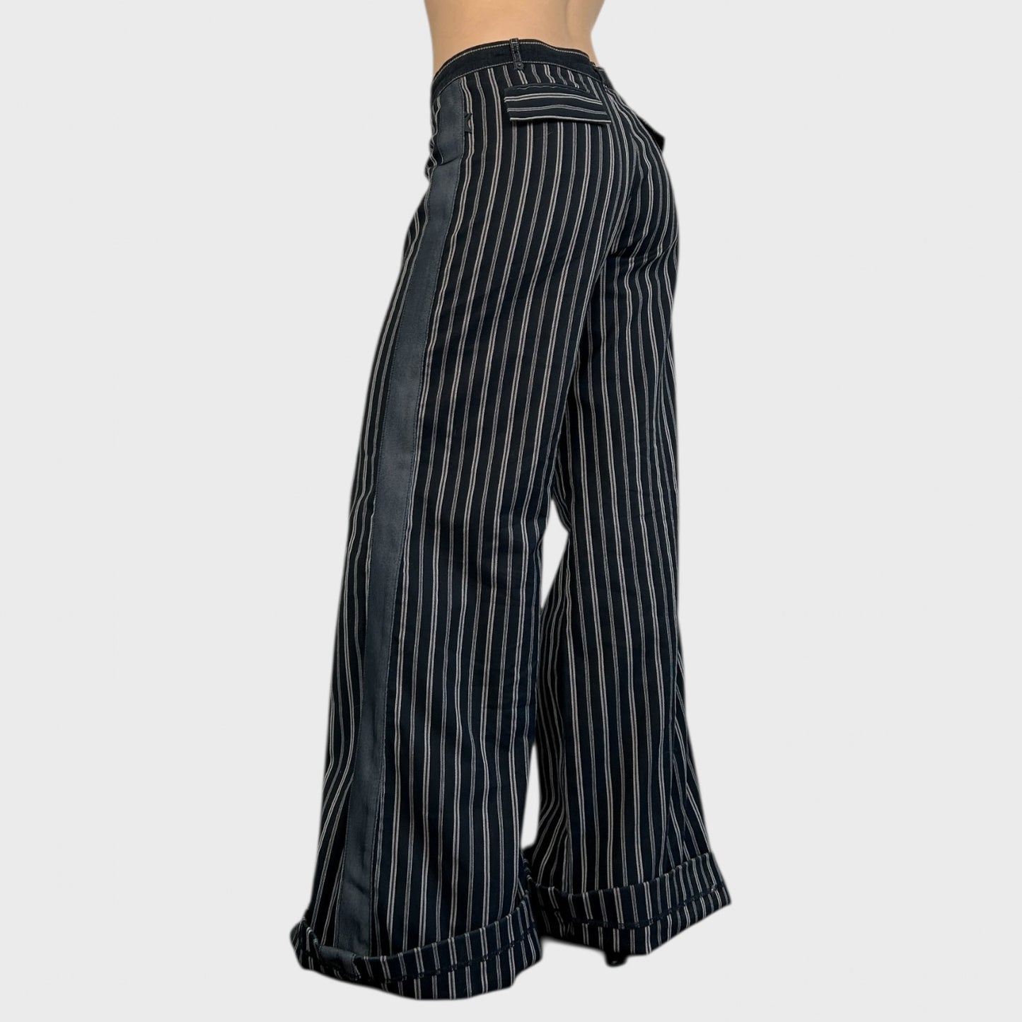 Cop Copine Wide Leg Stripe Trousers - M/L