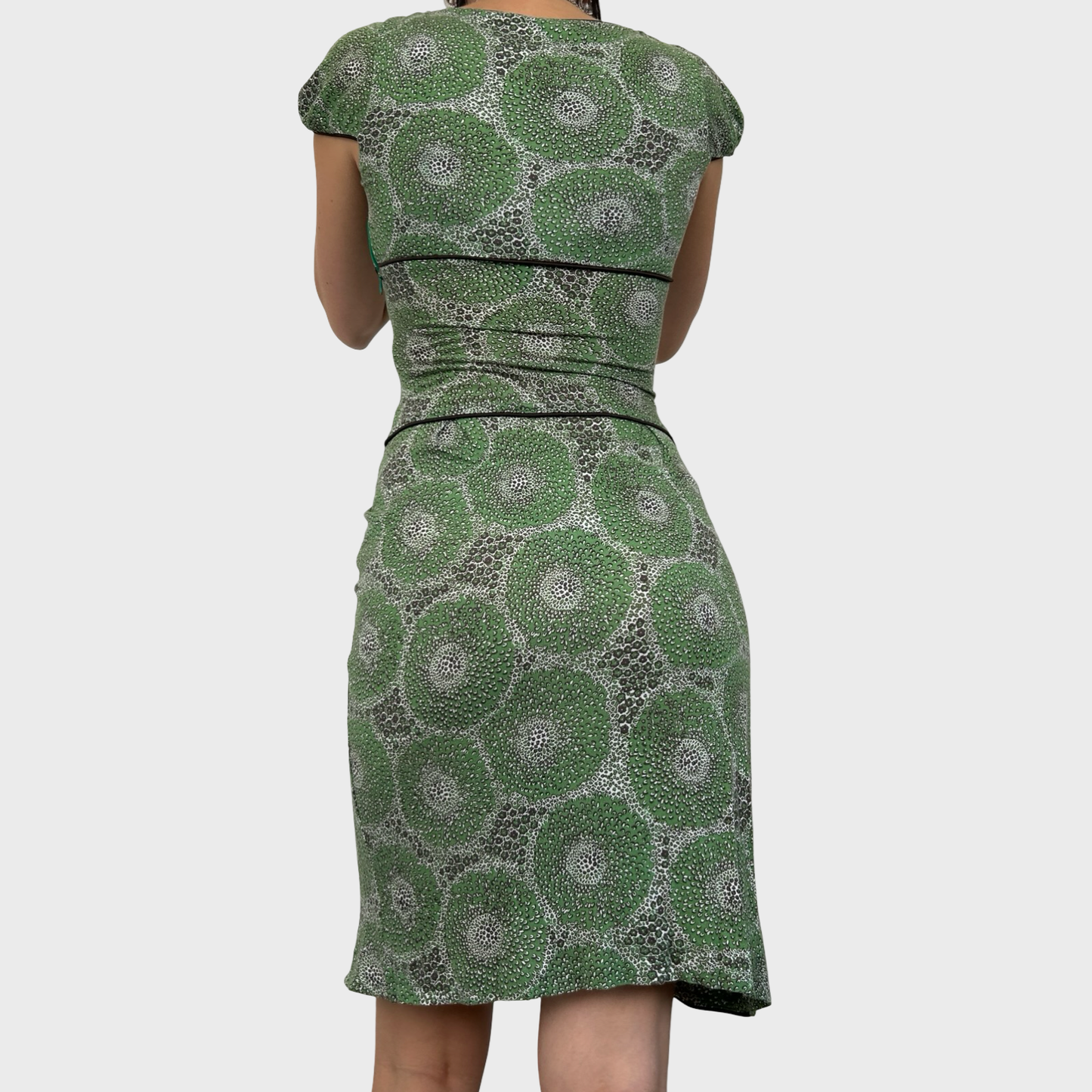 Miss Sixty Green Floral Mini Dress - XS
