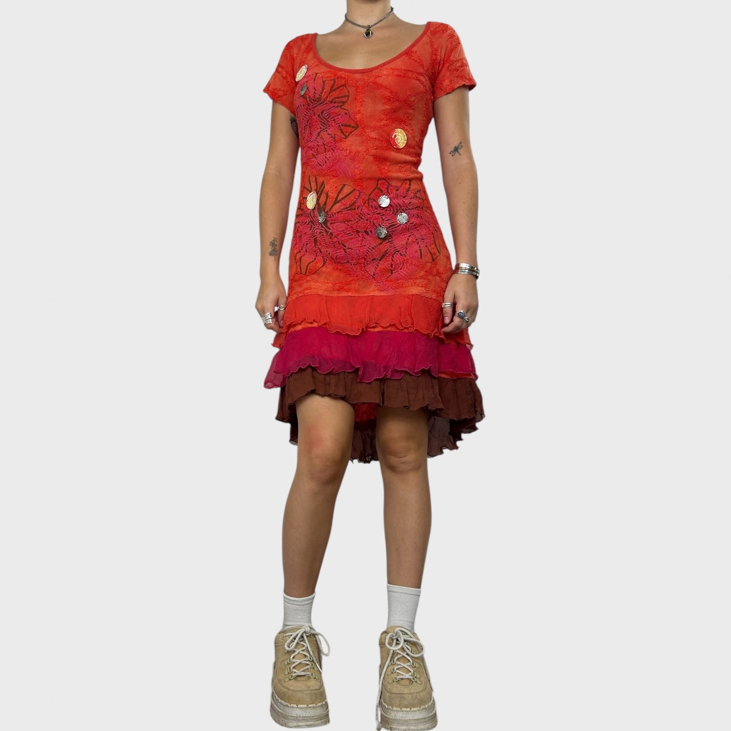 Save the Queen Flower Dress - S