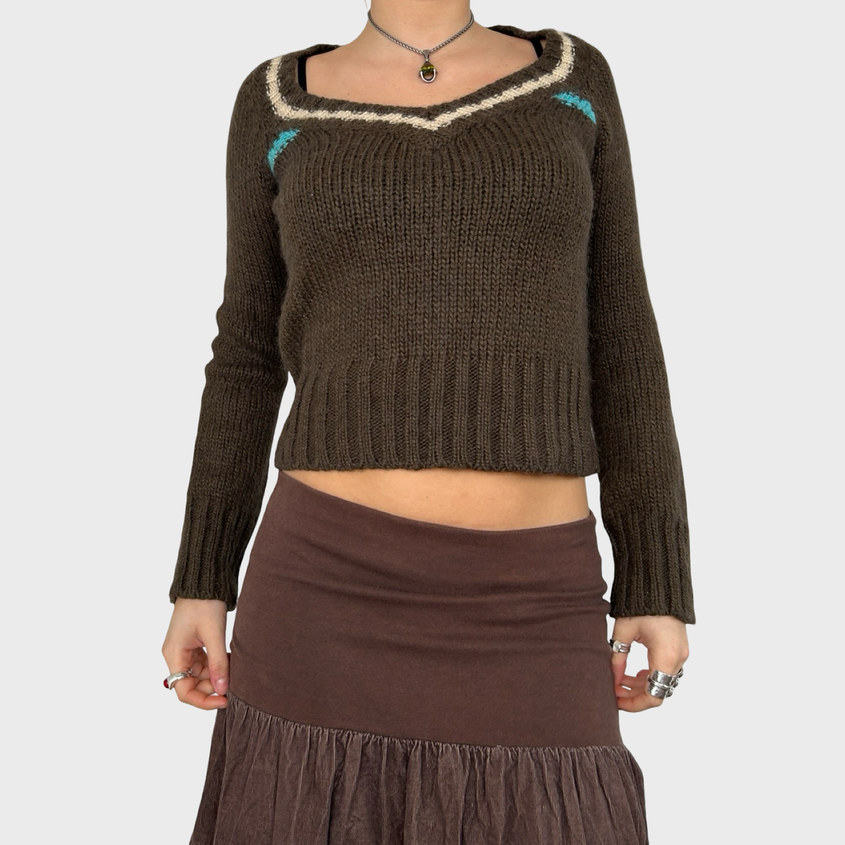 Diesel Brown Knit Jumper - S