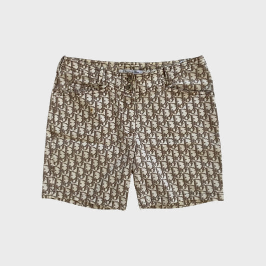 Dior denim monogram shorts