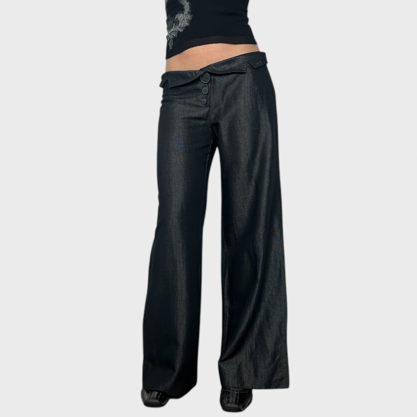 Cop Copine Iridescent Wide Leg Trousers - L