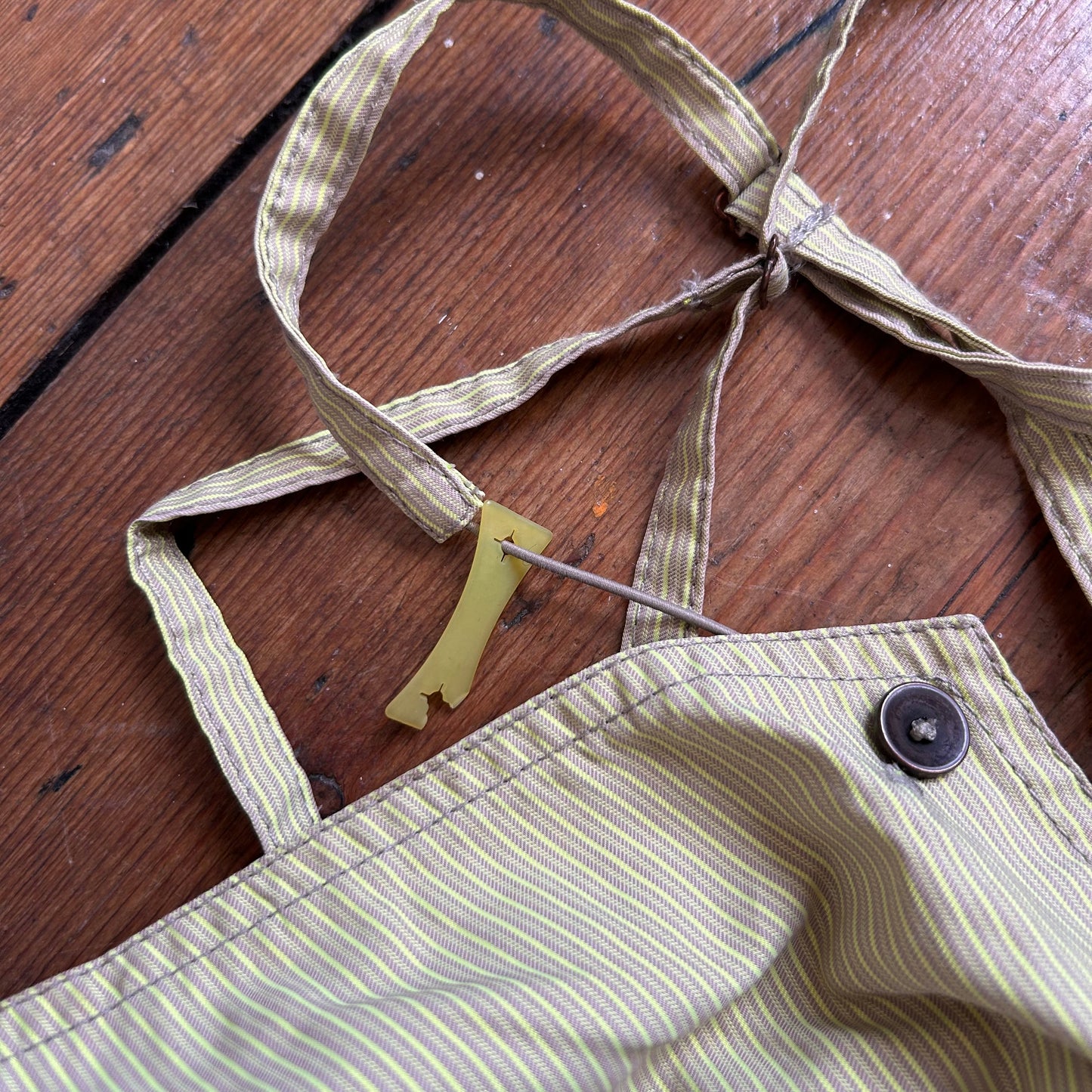 Cop Copine Striped Cross Strap Cami Logo Top - L