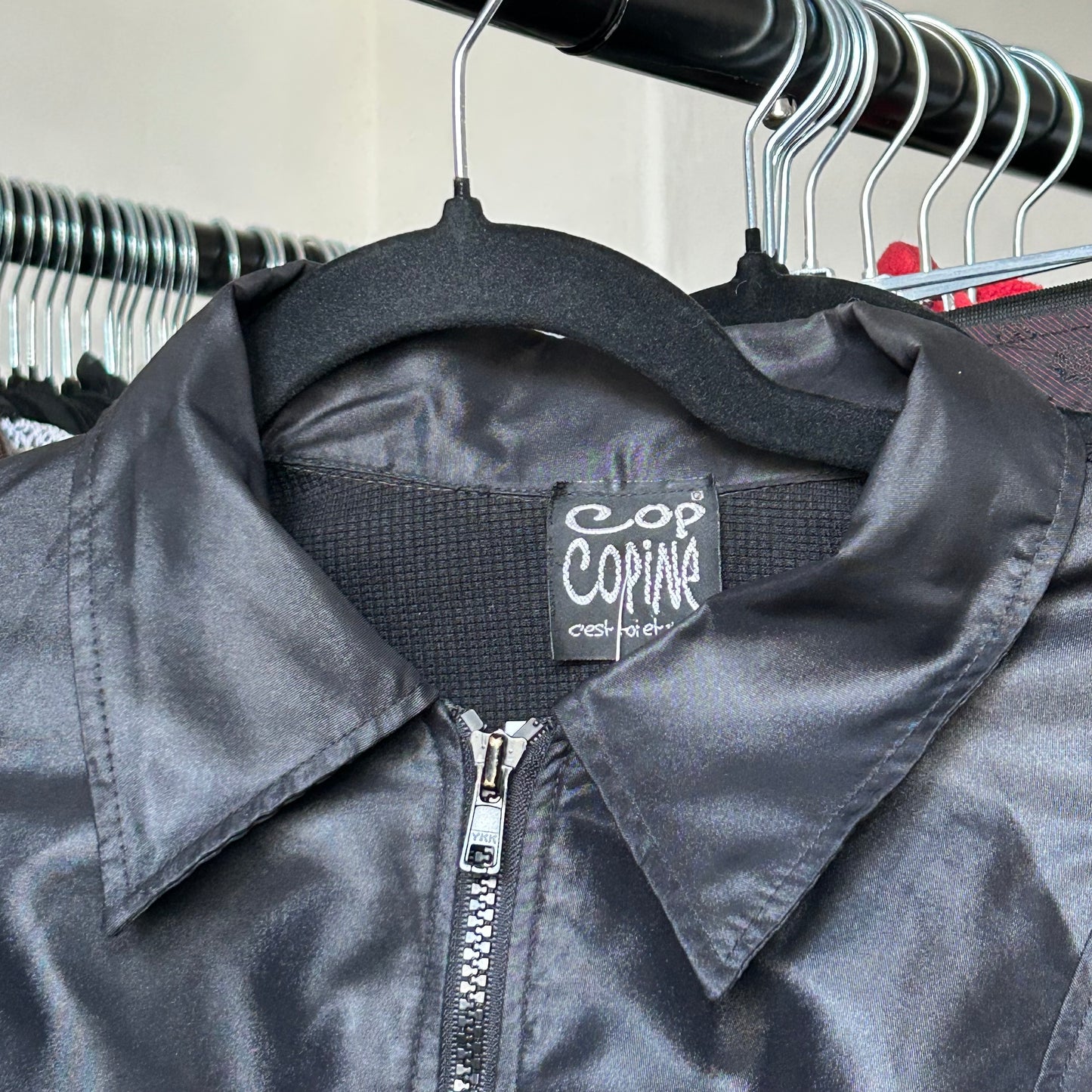Cop Copine Black Zip Up Jacket - S/M