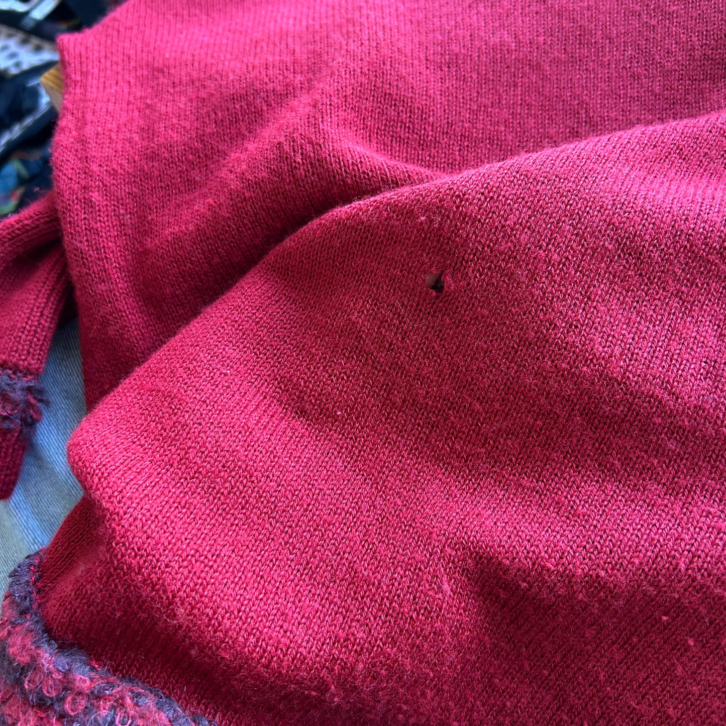 Save the Queen Red Knit Jumper - S/M