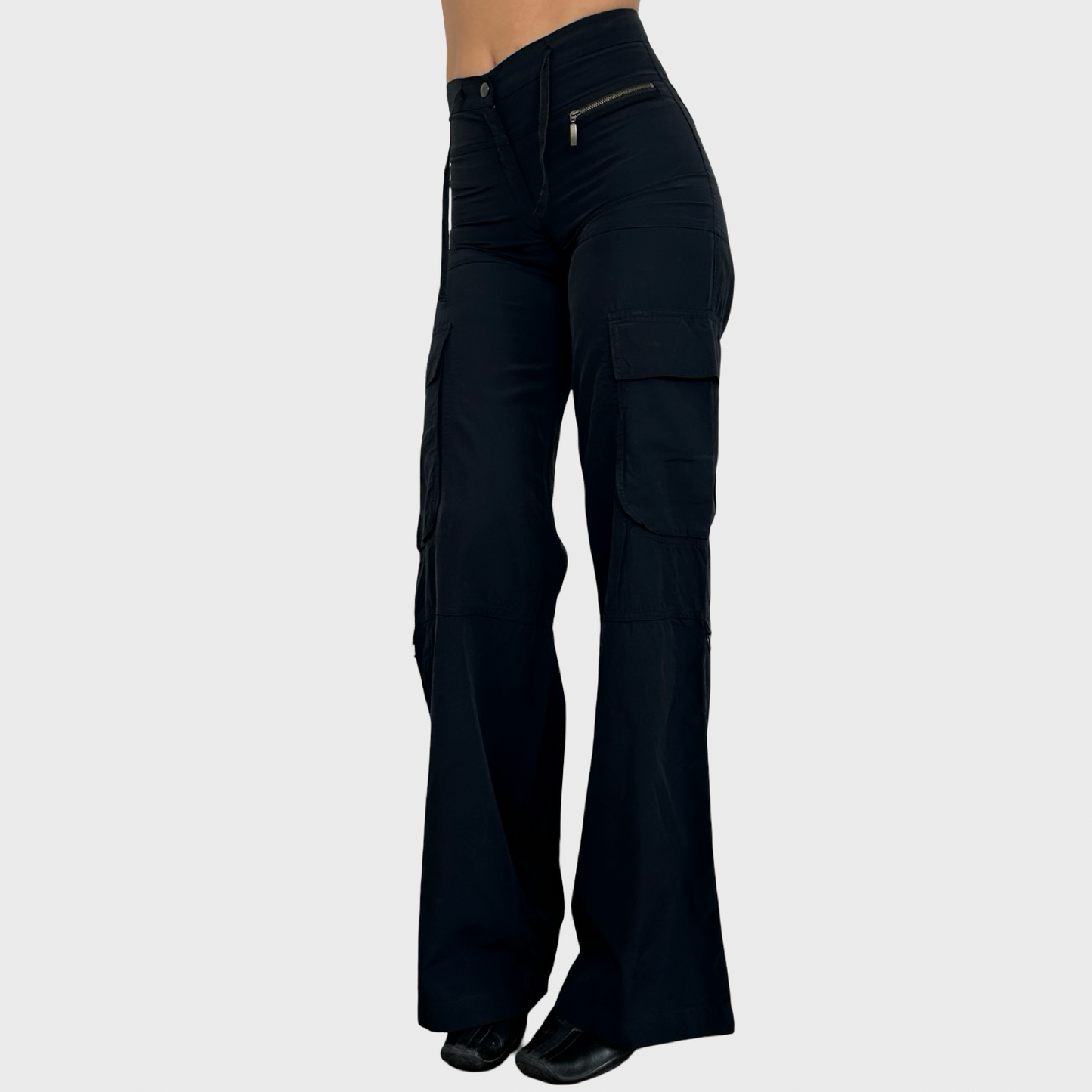 Cop Copine Black Cargo Trousers - XS/S