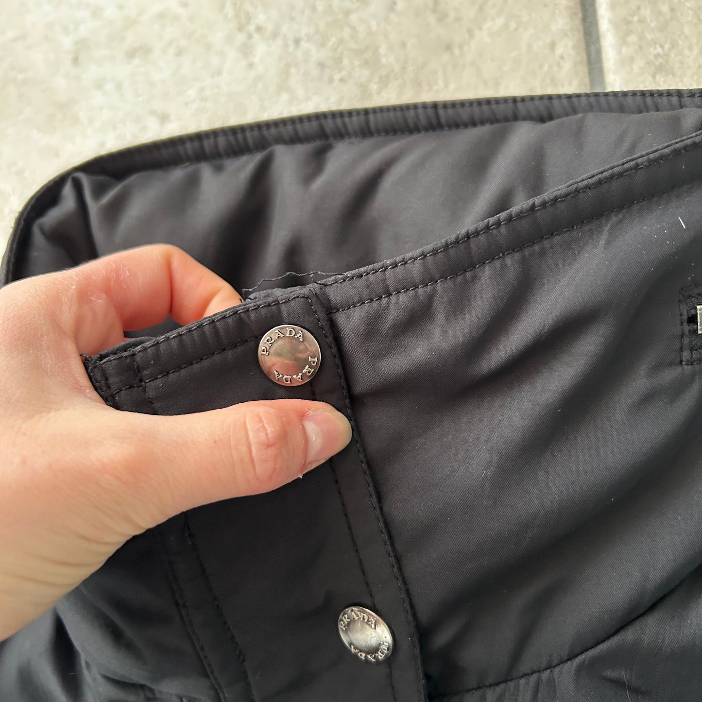 Black Vintage Prada Sport 2005 Technical Zip-Up Jacket
