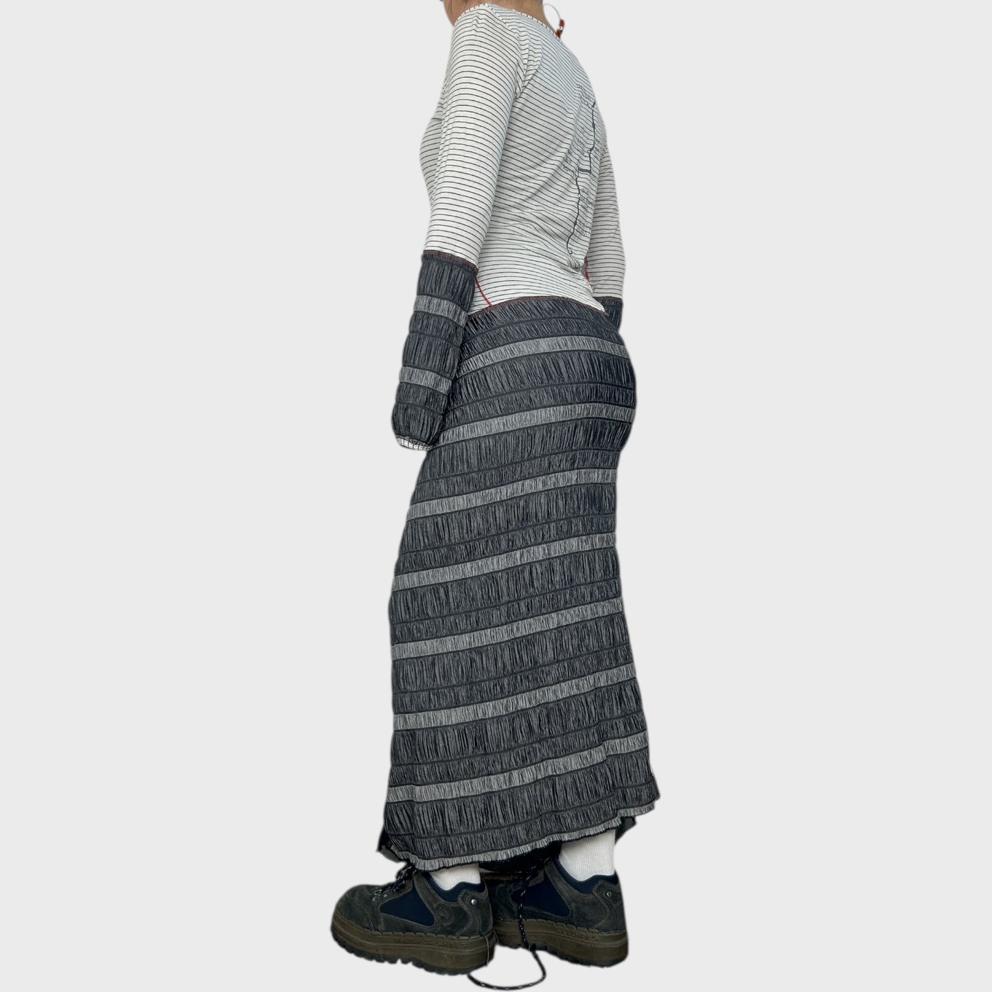 Cop Copine Striped Maxi Dress - M