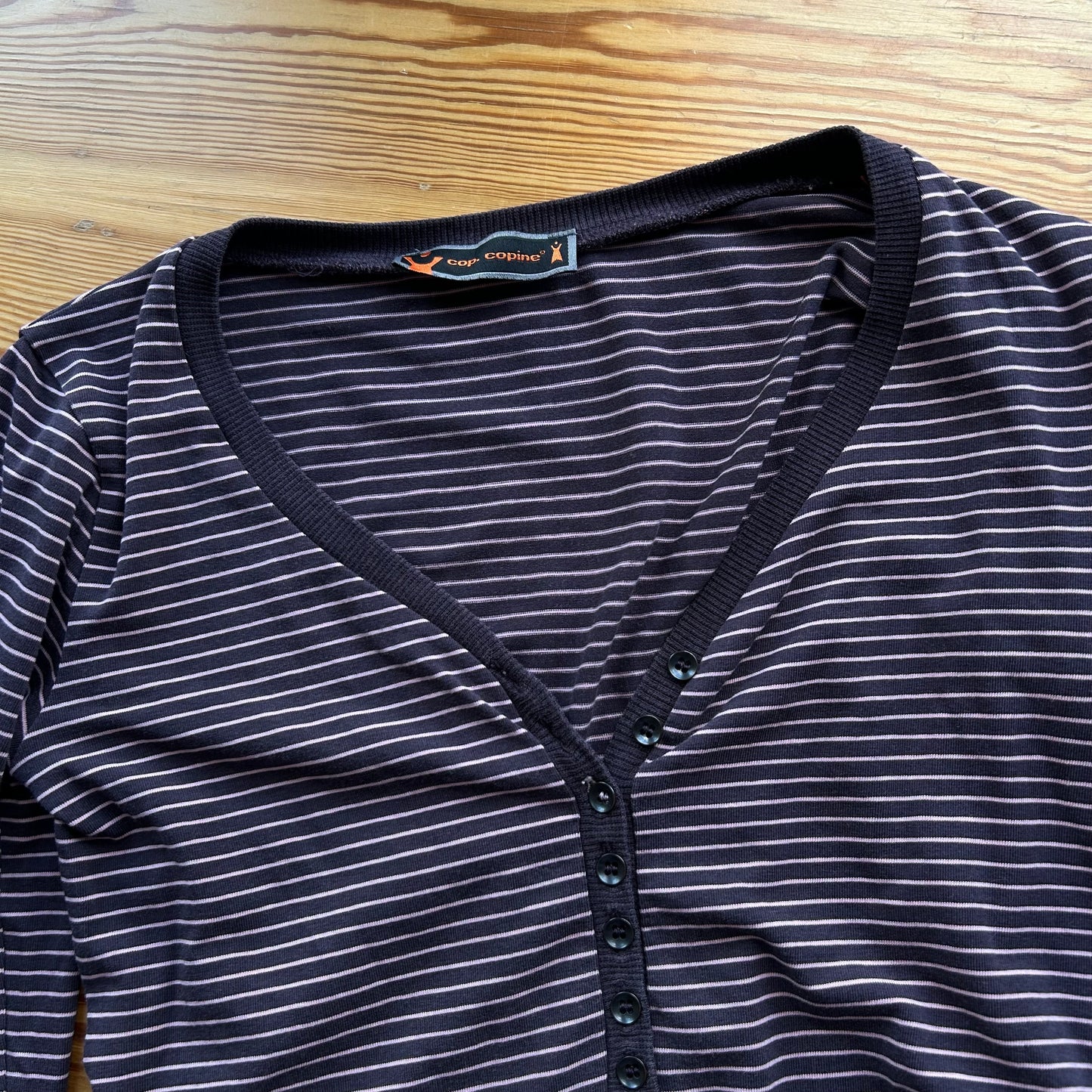 Cop Copine Striped Long Sleeve Top - S