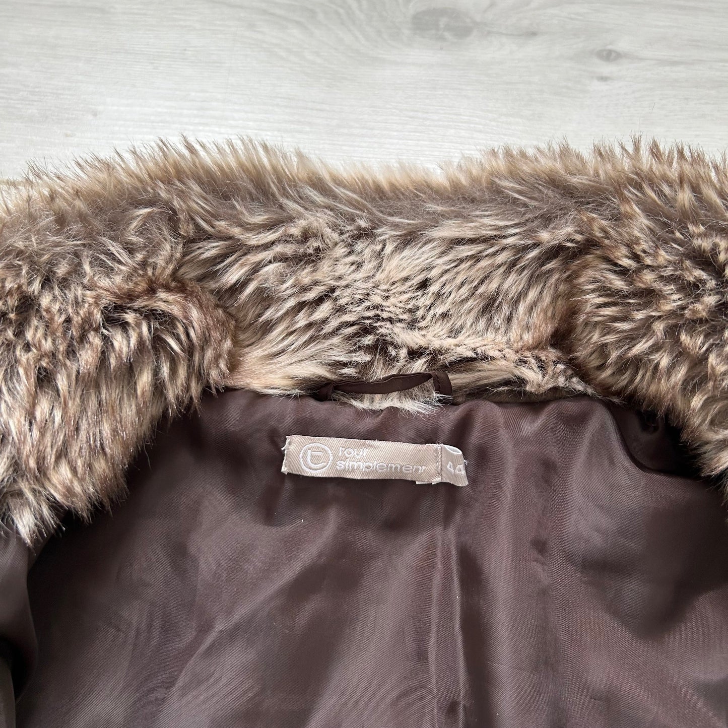 Faux fur jacket