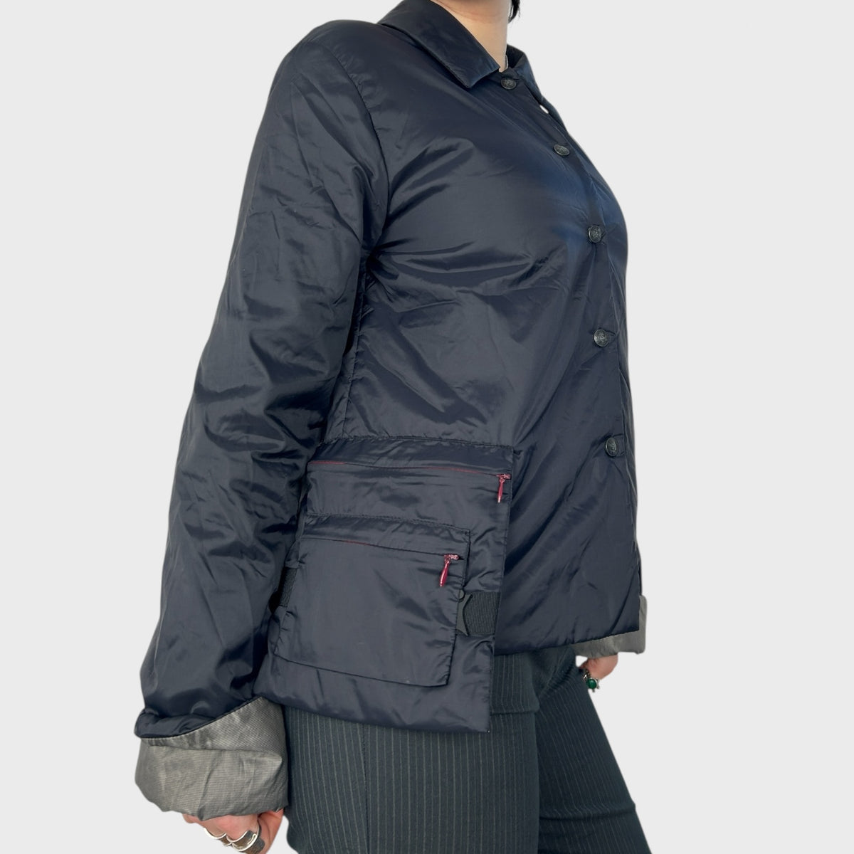 Cop Copine Puffer with Bag Pocket Detail - S