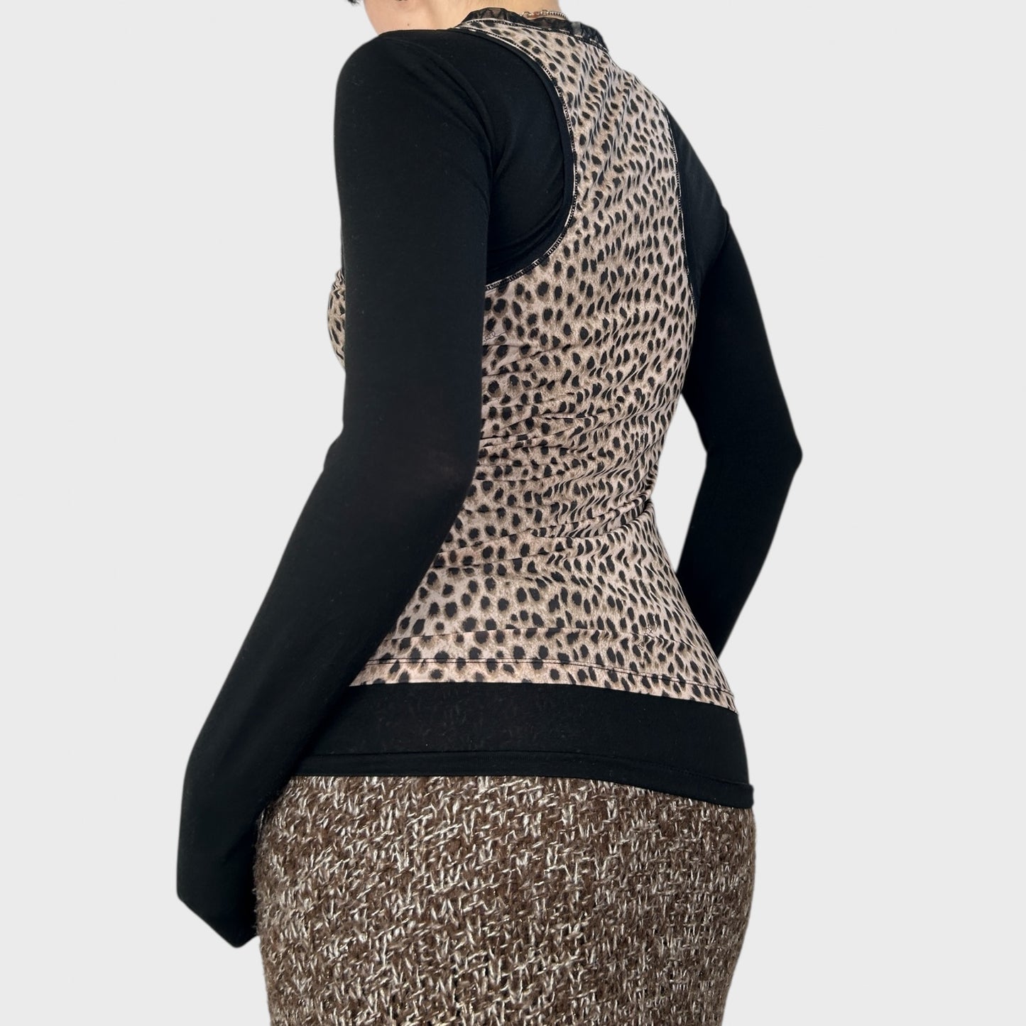 Roberto Cavalli Cheetah Print Tank - M