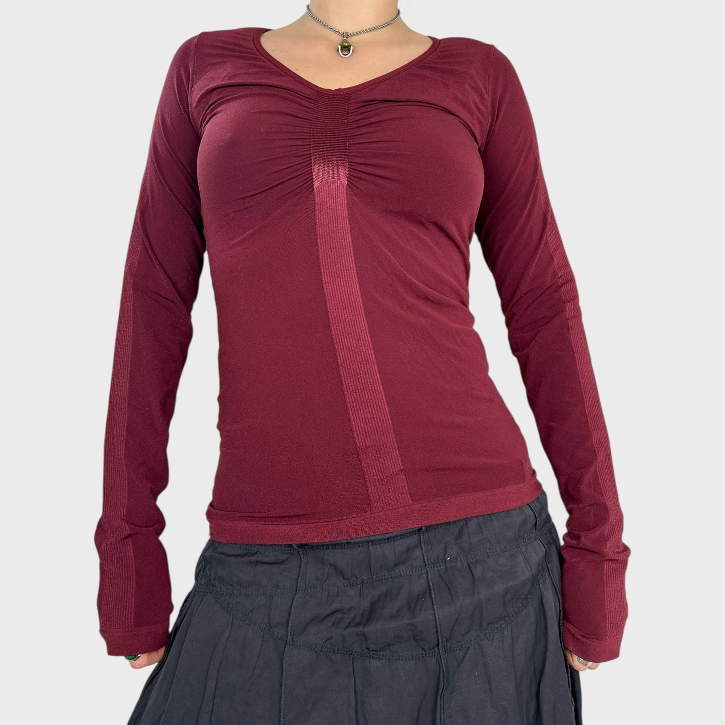 Marithé + François Girbaud Slinky Long Sleeve Top - M